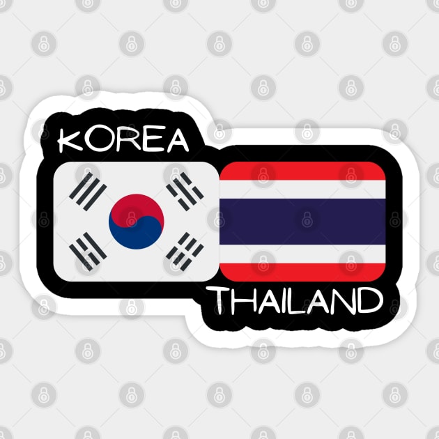 Korean Thai - Korea, Thailand Sticker by The Korean Rage